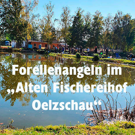 Forellenangeln im Alten Fischereihof Oelzschau am 10.10.2021