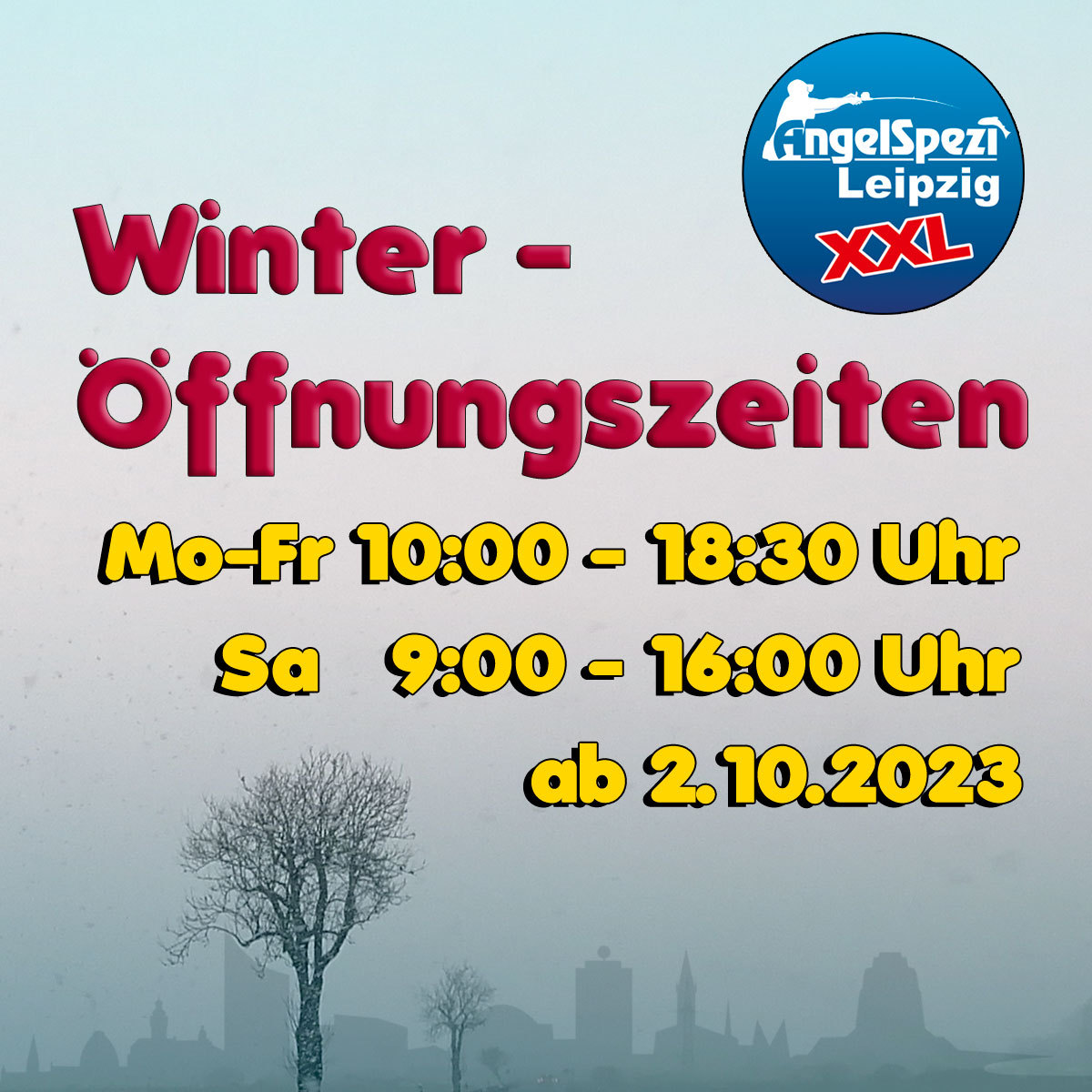 Winteröffnungszeiten im Spezi Leipzig ab 2.10.2023