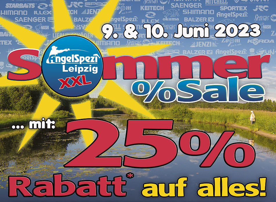 Sommer-Sale-Aktion im Angelspezi XXL Leipzig am 9. und 10. Juni 2023
