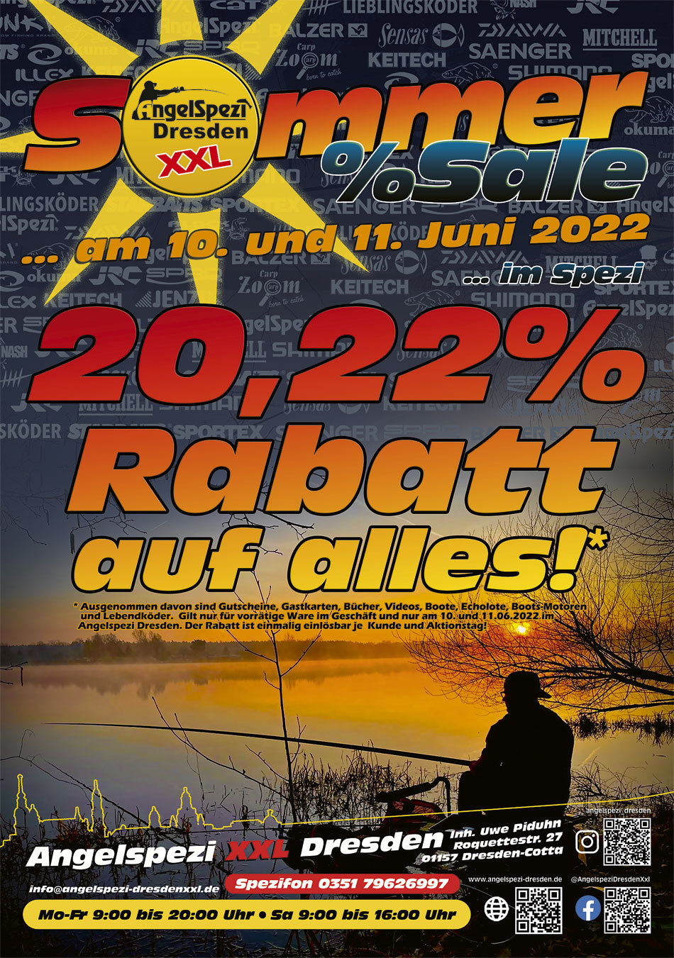 Sommer-Sale im Angelspezi XXL Leipzig am 10. und 11. Juni 2022